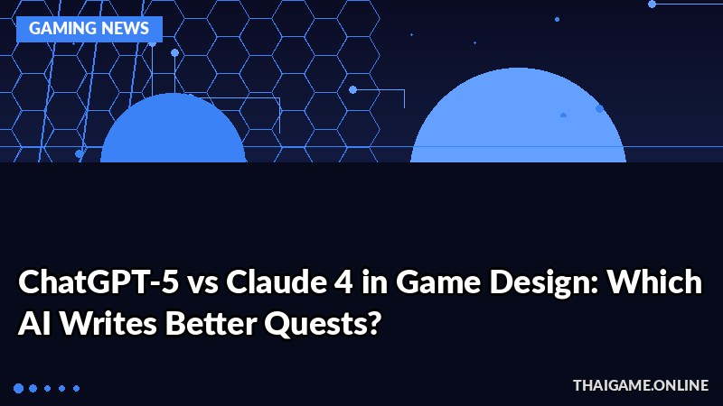 ChatGPT-5 vs Claude 4 in Game Design: Which AI Writes Better Quests?