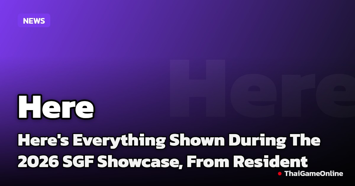Here's Everything Shown During The 2026 SGF Showcase, From Resident Evil Veronica To Final Fantasy VII Revelation